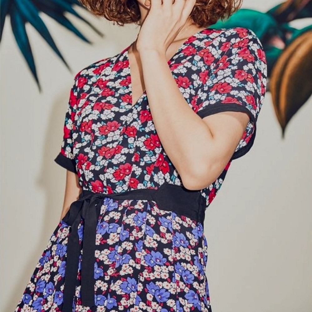 IDANO Loukoum Mini Floral Dress Size 6